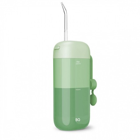Irrigator BQ IR002, portable, 230 ml, 11 modes, 2 nozzles, from battery, green-1