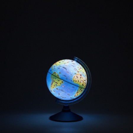 Zoogeographic Globen Globe, interactive, diameter 210 mm, with backlighting from batteries, with glasses-1