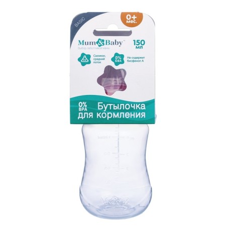 A bottle for feeding, a classic throat, fitted, 150 ml., From 0 months, color red-3