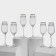 A set of glass glasses "Asker", 210 ml, 6 pcs