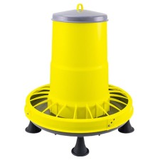 Bunker feeder for poultry for 15.5 kg, on legs, plastic, compacta
