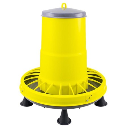 Bunker feeder for poultry for 15.5 kg, on legs, plastic, compacta