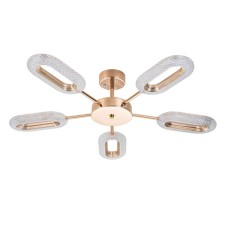 Ceiling chandelier Arte Lamp Ovale A2489PL-5GO, LED, 51 W, 82x82x18 cm, 2550 lm, remote control, golden