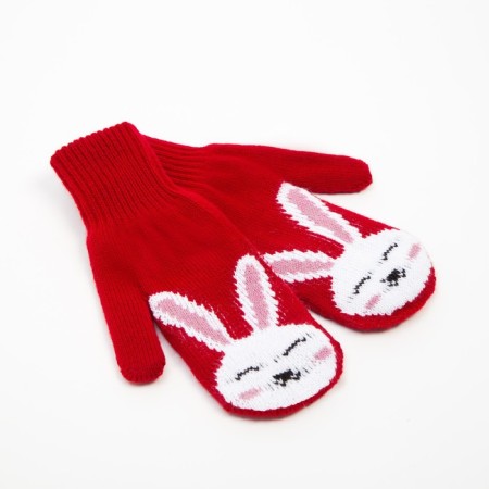 Women's mittens in a gift box "Bunny" r. 19-1