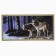 Wooden backgammon large, board game "Wolves", 50 x 50 cm, with checkers
