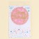 Topper "Happy Birthday" with sparkles, pink color