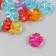 Beads for creativity plastic "forget -me -nots" transparent color set 25 grams 0.5x1.9x1.9 cm