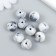 Plastic beads "Divorces. Gray" set 20 g d = 1.6 cm