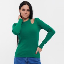Women's longing, dark green color, size 44 (m)