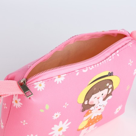 Bag's bag with a zipper "chosen", pink color-2