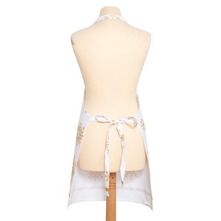 Apron "Ethel" Golden Snowflakes 60x65 cm, 100%HL, 190g/m2-8