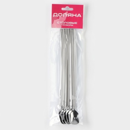A set of spoon-pipe of bar shares, length 22 cm, 6 pcs-4