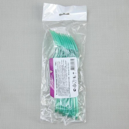 A set of plastic disposable forks is 18 cm, 10 pcs.-4