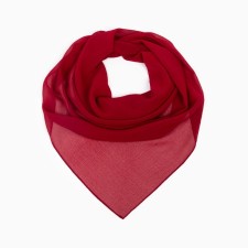 Textile scarf, burgundy color, size 70x70