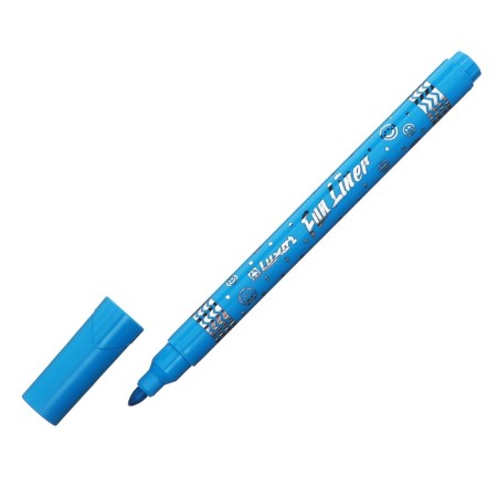 Flomasters 12 colors Luxor "Fun Liner", washed off, decor. Corpus, plastic pencil case-2