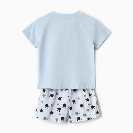 Pajamas for a boy, blue color, height 86 cm-4