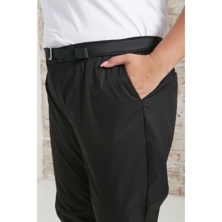 Female trousers, size 66, black color-4