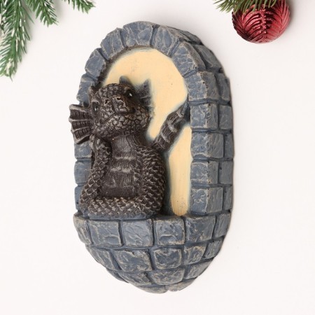 Suspended decor "Dragon in the window" 13x7x20cm-2