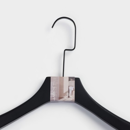 Shoulders - Ladom Black Lotus hanger, long hook, wide shoulders, 43.5 × 3.5 × 28.5 cm-4