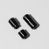 Cleep for laces, steam, d = 8 mm, 1.8 cm, black color