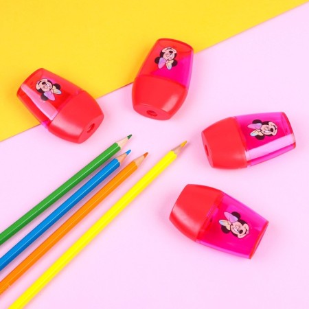 Plastic sharpener, red color, Minnie Mouse-6