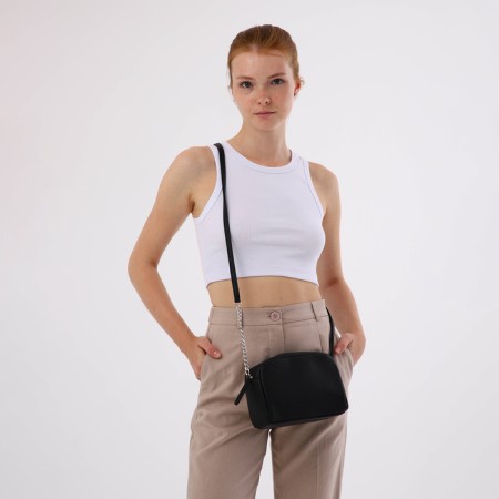 Women's bag with lightning, black color-6