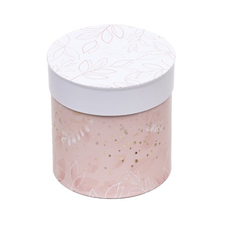 Set of round boxes 5 in 1 "leaves", 20 x 20 -14 x 14 cm-3
