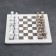 Chess "Elite", gray/white, board 30x30 cm, onyx