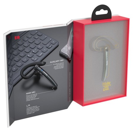 Bluetooth headgrash Hoco S19, vacuum, BT 5.0, 90 mAh, microphone, noise reduction, black-4