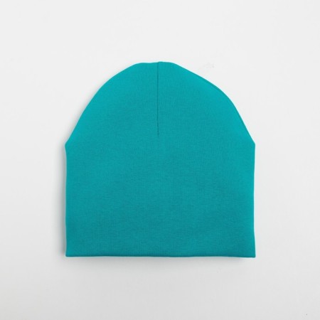 Children's hat, emerald green color, size 44-47 cm