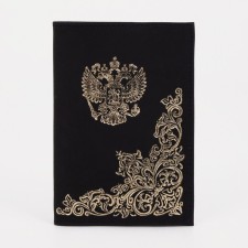 Cover for passport, black color