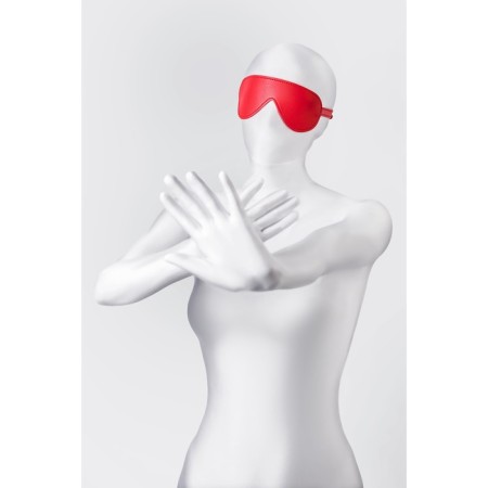 Mask Anonymo, Pu leather, 65 cm, red color-9