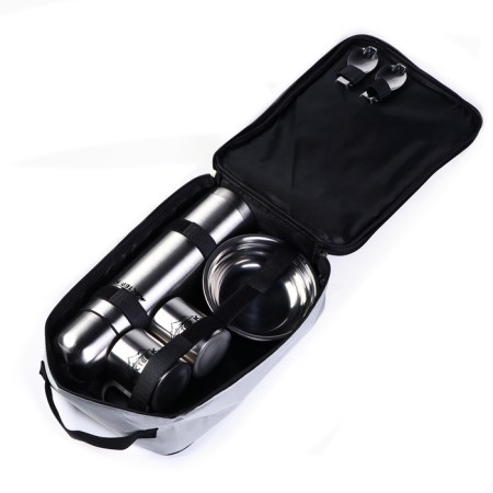 Set "Master K.", 9 items: devices for 2 persons, thermos 1 l, mug 180 ml, lantern-2