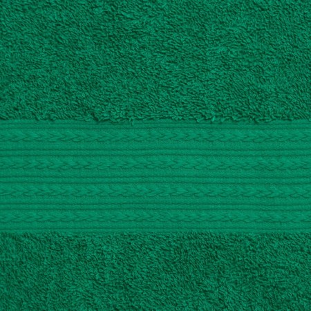 Terry towel with a border 70x140 cm, Green Paraset, cotton 100%, 440g/m-2