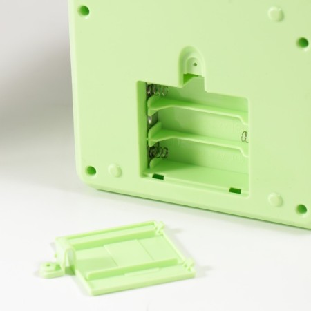 Pig a piggy bank Plastic "safe. Girafic" code castle, sound aa green 13x12x19 cm-5