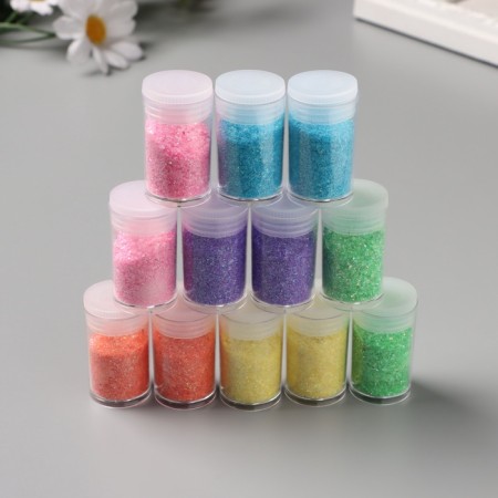 Decor for creativity in the bank "Neon chips" set of 12 pcs 13.4x8.8x3 cm-1