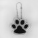 The reflective element "Paw", bilateral, 5.5 × 4.8 cm, white color