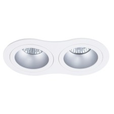 Точечный встраиваемый светильник Arte Lamp Alkes A2161PL-2WH, GU10, 2х50 Вт, 9.2х17.5х3.6 см, белый