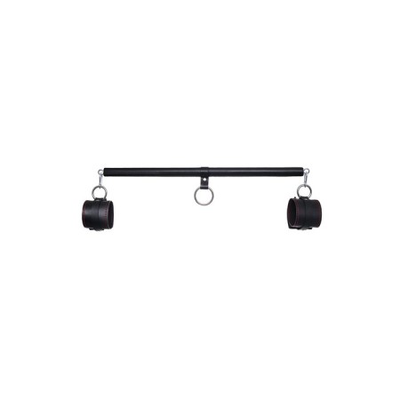 Bonding set 3 Pecado BDSM fixation points, genuine leather, black color-1
