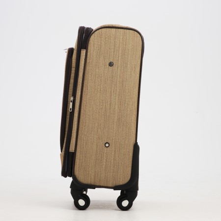 Small suitcase 20 "on lightning, code castle, with extension, beige color-2