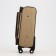 Small suitcase 20 "on lightning, code castle, with extension, beige color