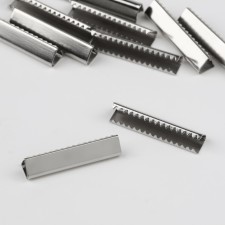 Tip is a slope for a sling, 5.8 × 25 mm, 10 pcs, silver color