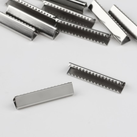 Tip is a slope for a sling, 5.8 × 25 mm, 10 pcs, silver color