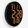 Electronic wall clock, alarm clock, calendar, thermometer, hygrometer, 1 aaa, d-25 cm