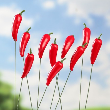Set of plugs "Sharp pepper" 10pcs, 3cm, length 25cm-2