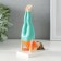 Souvenir Polystone "Pyshechka - Yoga Pose Birch Birch" Orange -Biryuzovaya 9x5x14.5 cm