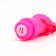Toy squeak "thoughtful chicken" small for dogs, 16.5 cm, bright pink