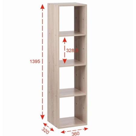 Stella No. 4 Dice Cube 4 sections, 360x320x1395, Dub Sonoma-1