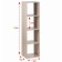 Stella No. 4 Dice Cube 4 sections, 360x320x1395, Dub Sonoma
