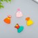 Decor for creativity rubber "Dress" set 10 pcs mix 2.6x2.8 cm